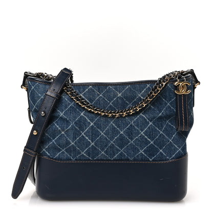 Chanel Denim Calfskin Medium Gabrielle Hobo Blue 1 of 11