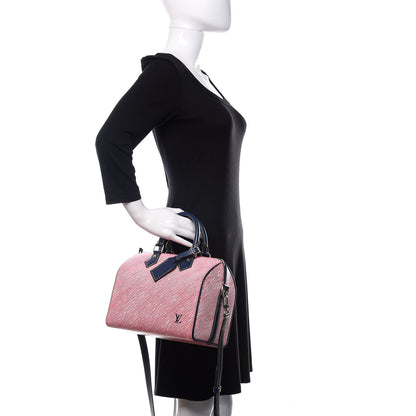 Louis Vuitton Epi Speedy Bandouliere 25 Denim Red 3 of 11
