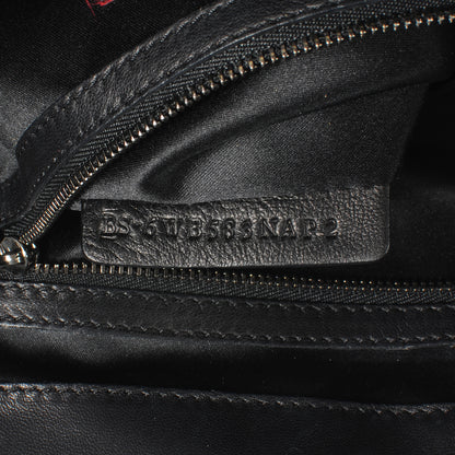 Valentino Garavani Nappa Leather Ruffled Hobo Black 8 of 9