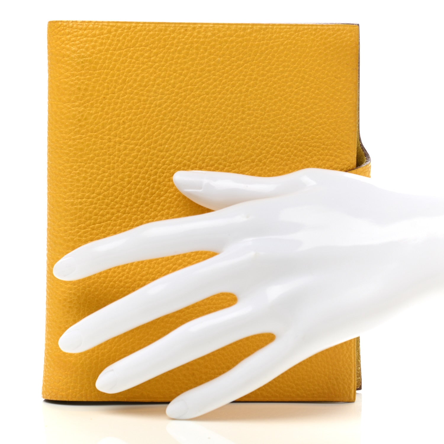 Hermes Togo Ulysse PM Notebook Cover Jaune Ambre 2 of 6