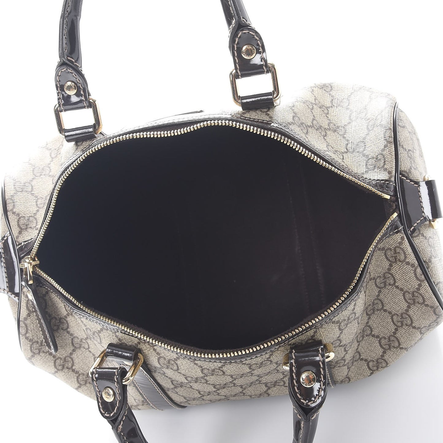 GG Plus Monogram Medium Joy Boston Dark Brown
