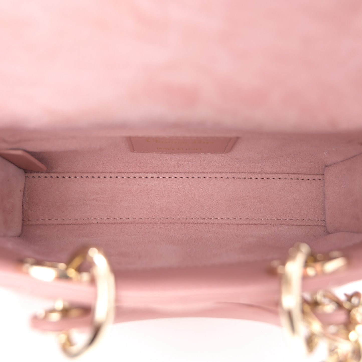 Lambskin Cannage Micro Lady D-Joy Rose De Vents