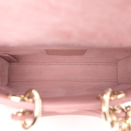 Christian Dior Lambskin Cannage Micro Lady D-Joy Rose De Vents 5 of 10