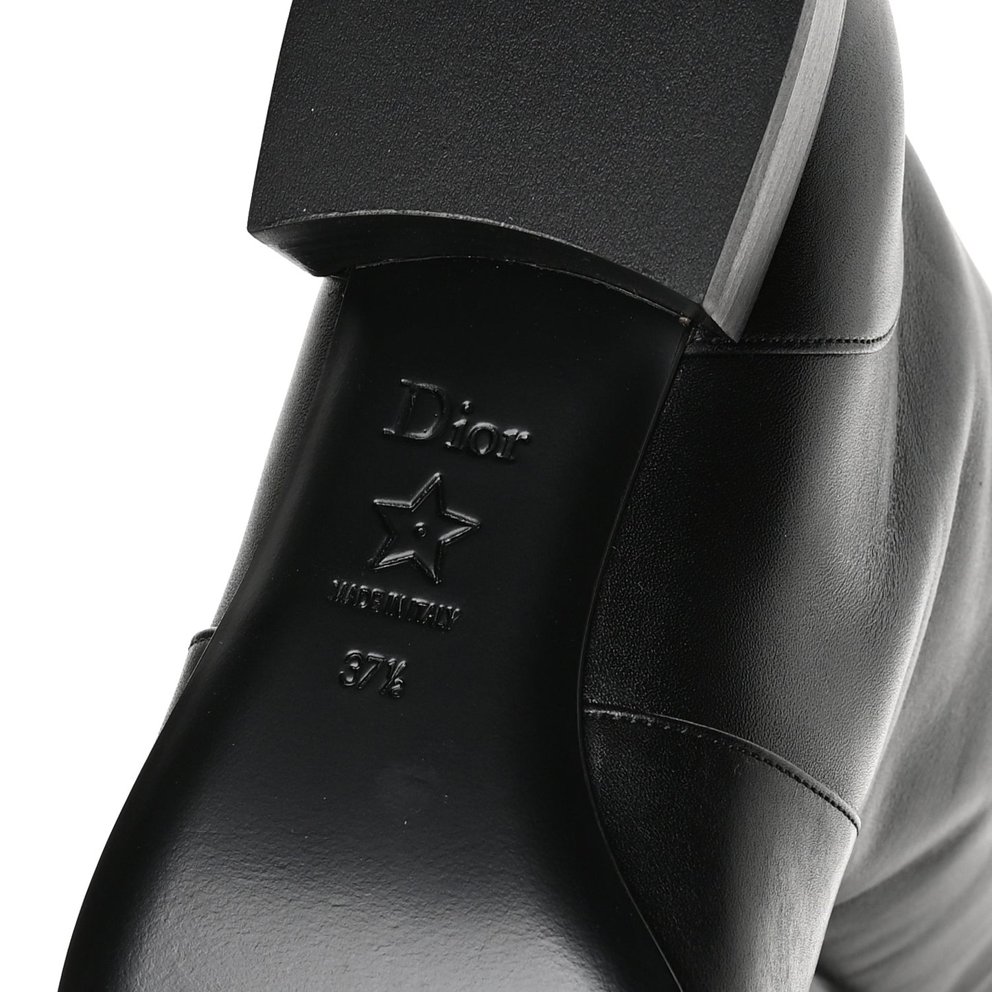 Calfskin D-Town Boots 37.5 Black