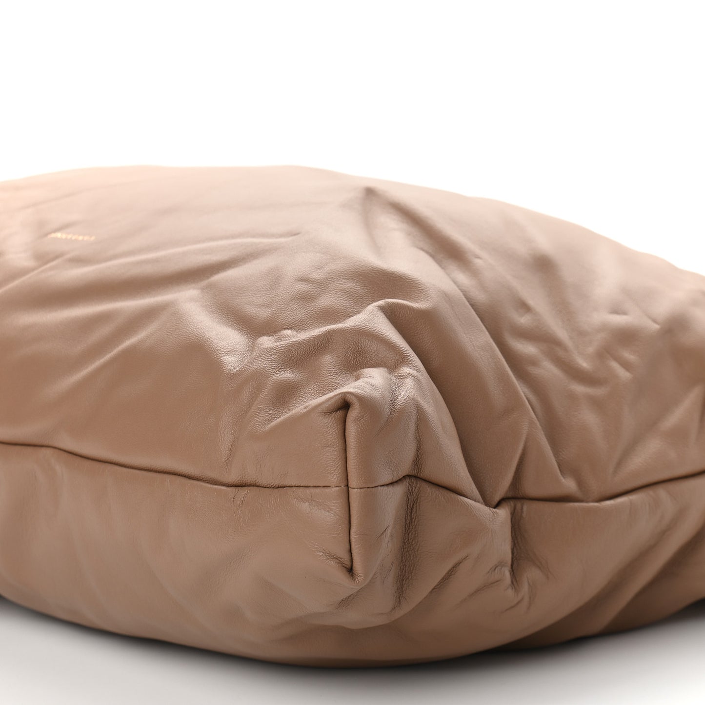 Calfskin Reversible Pillow Tote Biscotto Puff