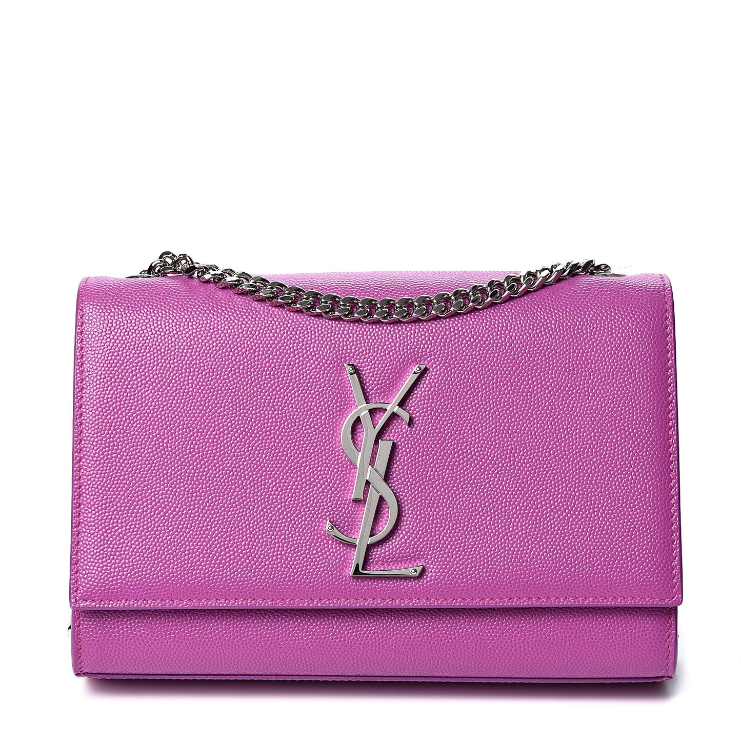 Grain De Poudre Small Classic Monogram Kate Satchel Light Fuchsia