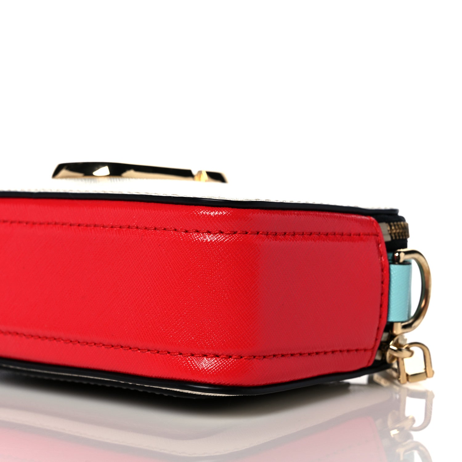 Marc Jacobs Saffiano Small Snapshot Camera Bag Porcelain Multi 11 of 13