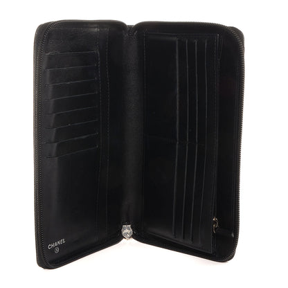 Chanel Caviar CC Timeless Large Zip Around Wallet Black 6 of 9