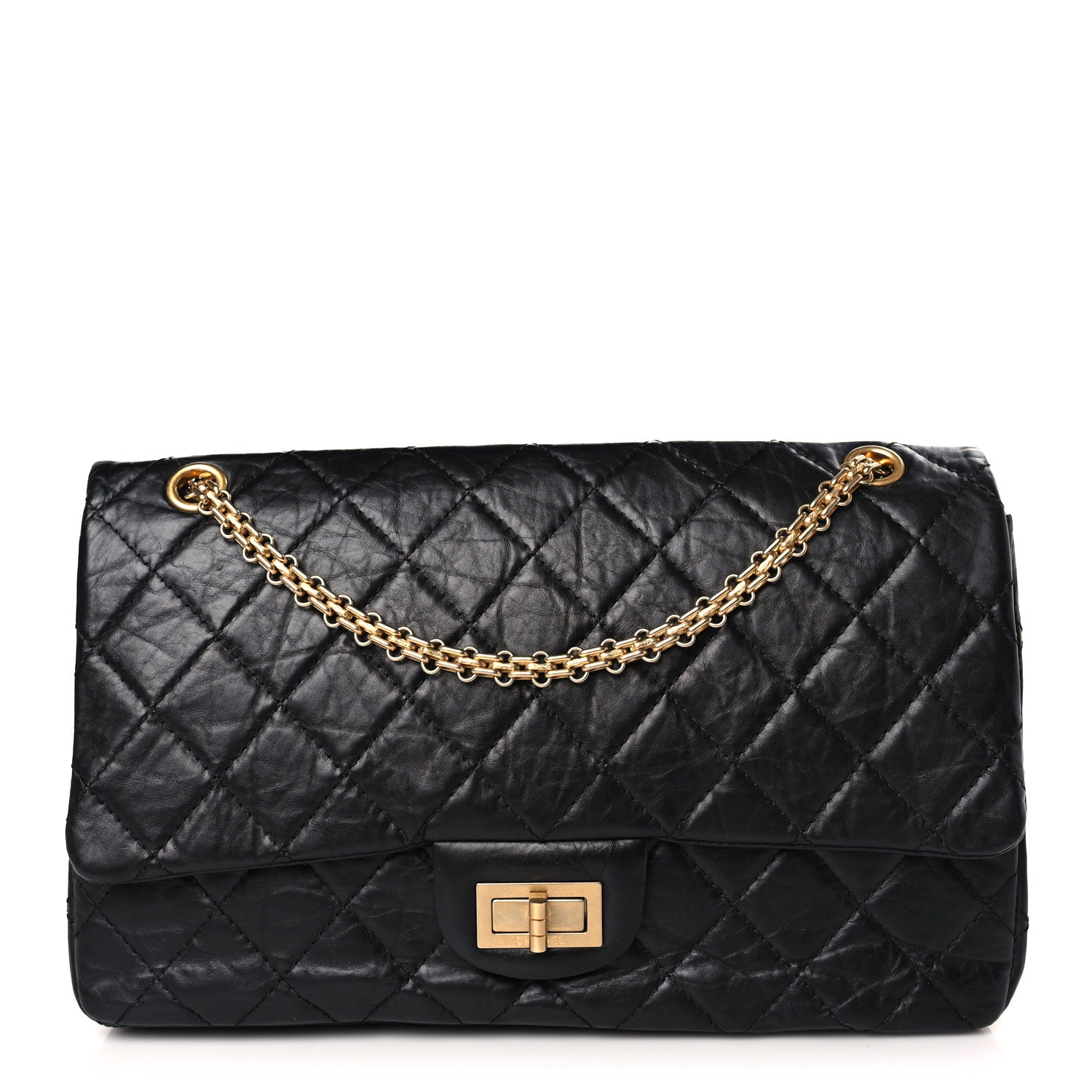 Chanel Aged Calfskin Quilted 2.55 Reissue 227 Flap Black 1 of 9