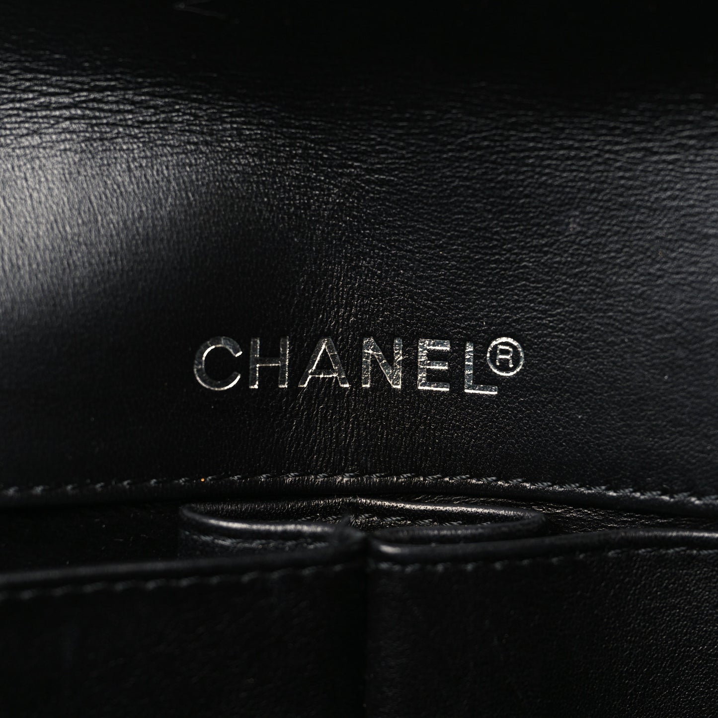 Patent Perforated Camellia East West Flap Black