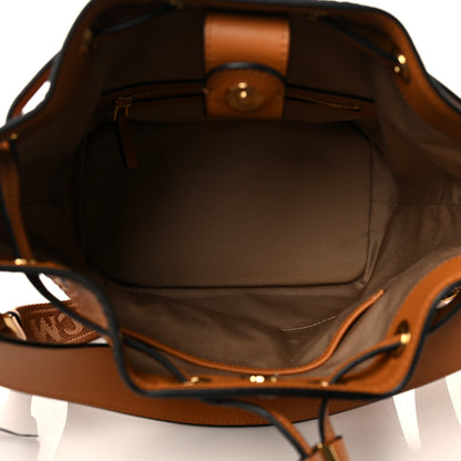 MCM Visetos Small Aren Drawstring Bag Cognac 5 of 8