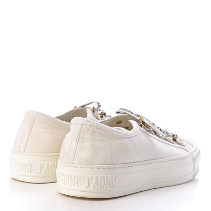 Christian Dior Canvas Walk'n Dior Low Top Sneakers 36.5 White 4 of 12