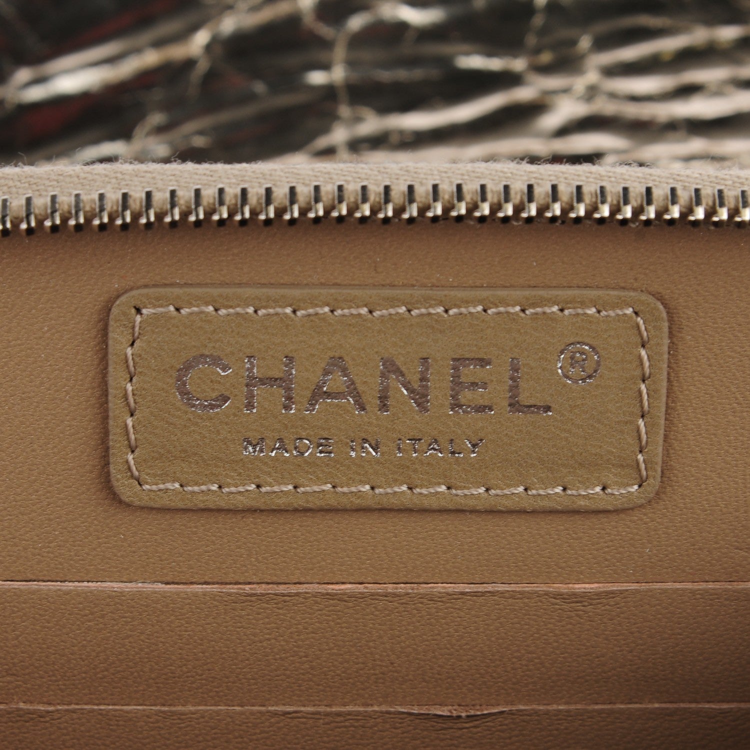 Chanel Metallic Calfskin Mini Flap Wallet On Chain WOC Gold 8 of 8