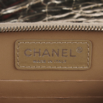 Chanel Metallic Calfskin Mini Flap Wallet On Chain WOC Gold 8 of 8