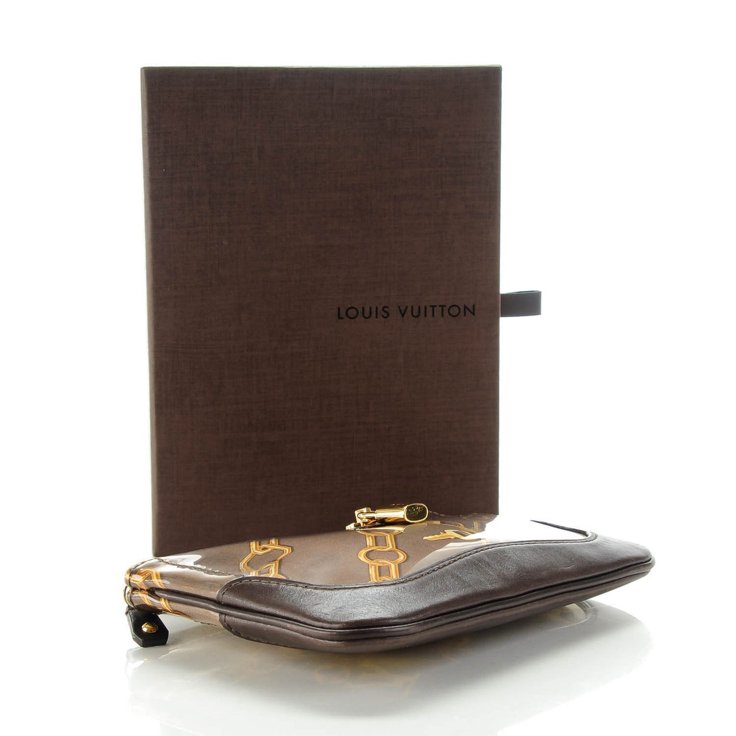 Monogram Charms Pochette Plate Taupe