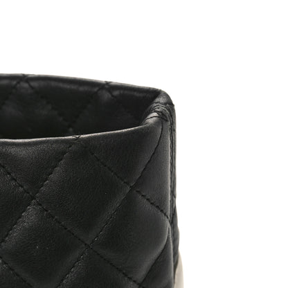 Chanel Calfskin Quilted Large Cambon Tote Black White 10 of 12