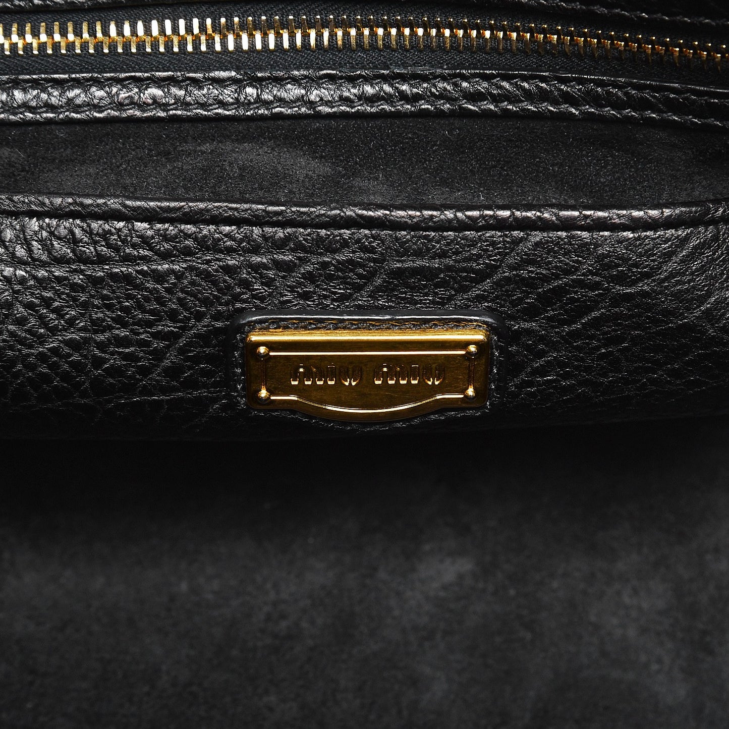 Goatskin Madras Bauletto Top Handle Tote Nero Black
