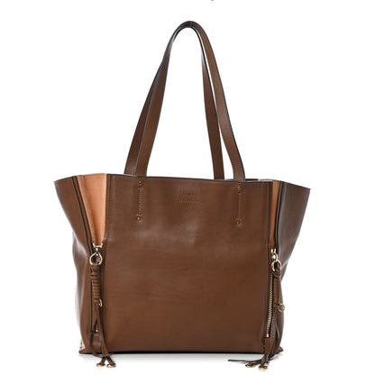 Chloe Smooth Calfskin Medium Milo Shopping Tote Woody Khaki 1 of 9