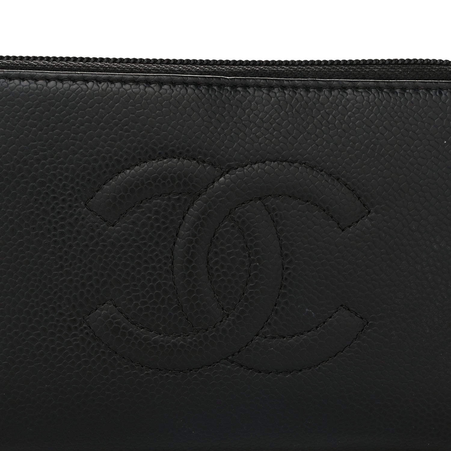 Chanel Caviar Large Timeless CC Zip Around Wallet Black 10 of 13