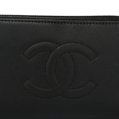 Chanel Caviar Large Timeless CC Zip Around Wallet Black 10 of 13