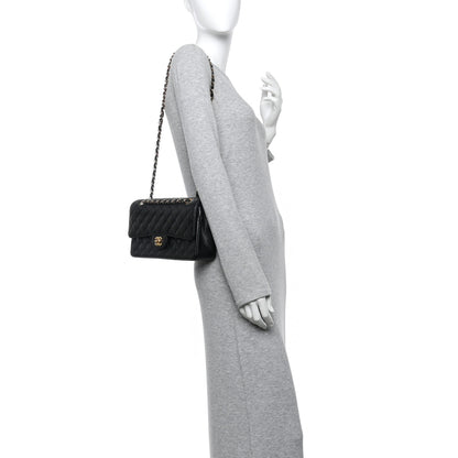 Chanel Caviar Quilted Medium Double Flap Black 2 of 11