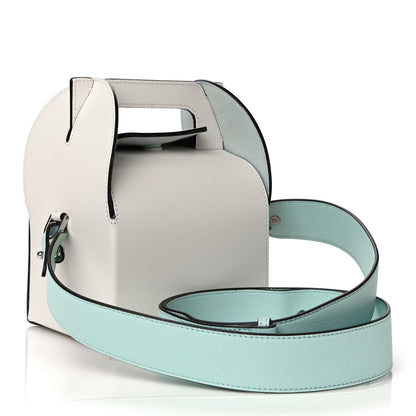 Lanvin Nomad Calfskin Happy Box Shoulder Bag White 3 of 9