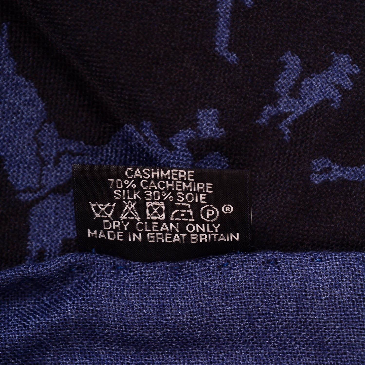Hermes Cashmere Silk Fringe Stole 6 of 6