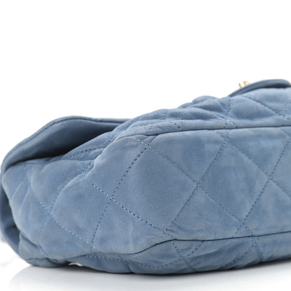 Chanel Iridescent Calfskin Large Chic Quilt Flap Dark Blue 10 of 12