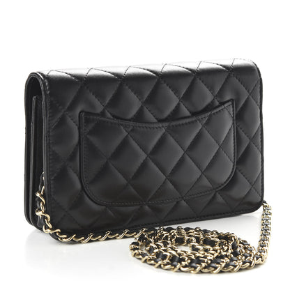 Chanel Calfskin Once Upon A Time Wallet on Chain WOC Black 3 of 12