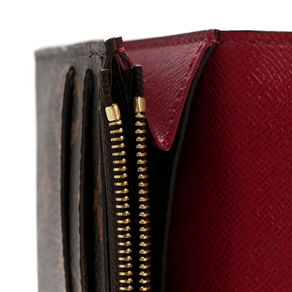 Louis Vuitton Monogram Emilie Wallet Fuchsia 9 of 12