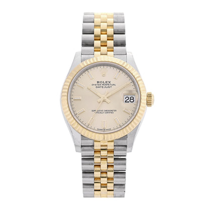 Rolex Stainless Steel 18K Yellow Gold 31mm Oyster Perpetual Datejust Watch Champagne 278273 1 of 6
