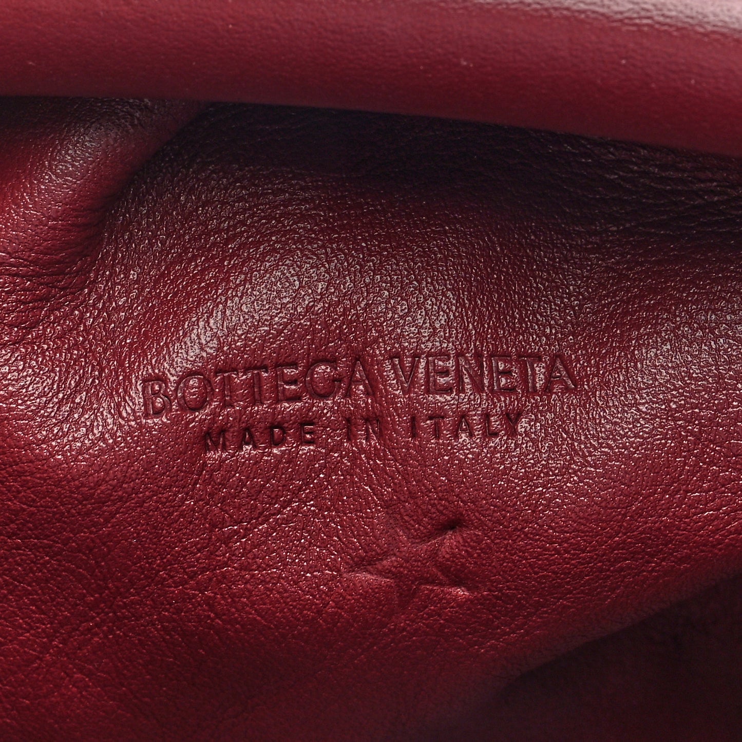 Butter Calfskin The Mini Pouch Bordeaux