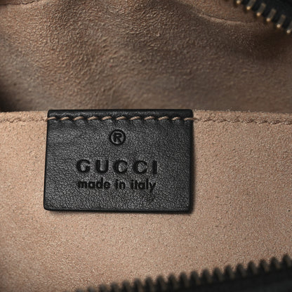 Gucci Calfskin Matelasse Mini GG Marmont Chain Shoulder Bag Black 6 of 10