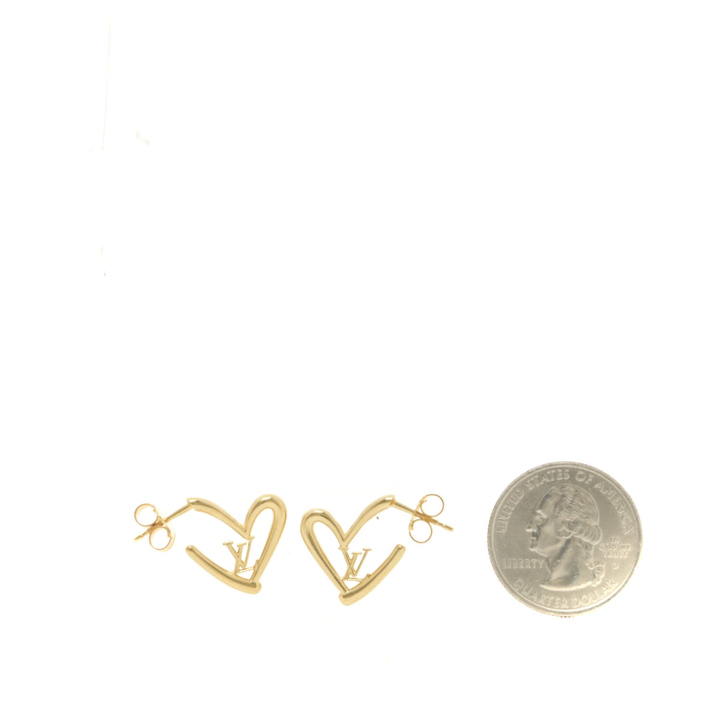 Fall In Love Heart Earrings PM Gold