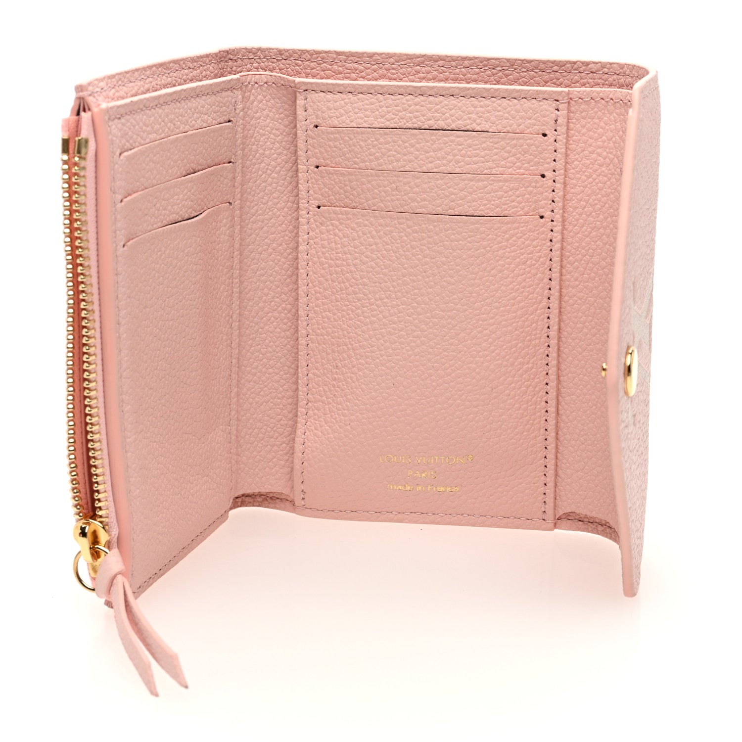Louis Vuitton Empreinte Monogram Giant Victorine Wallet Rose Trianon Creme 5 of 6