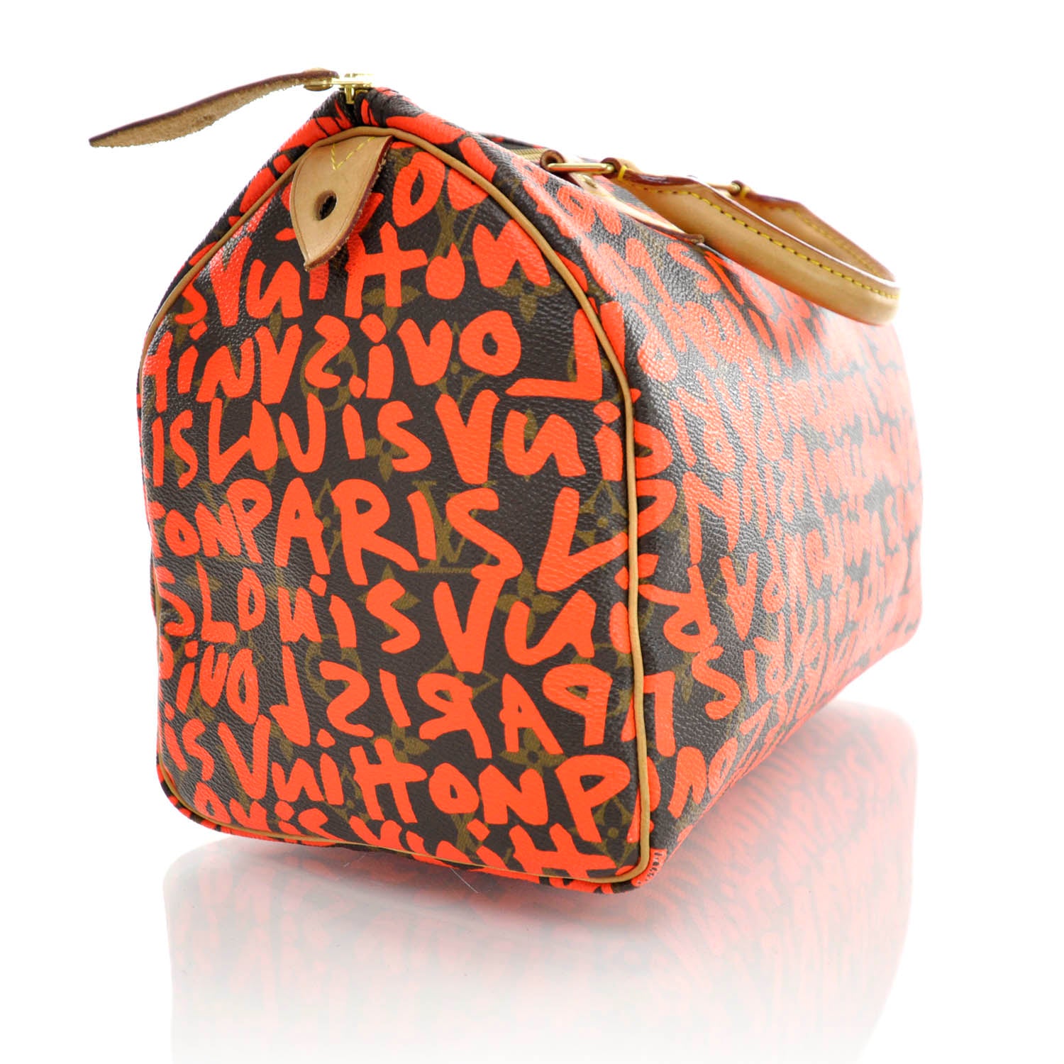 Louis Vuitton Monogram Graffiti Speedy 30 Orange 6 of 9