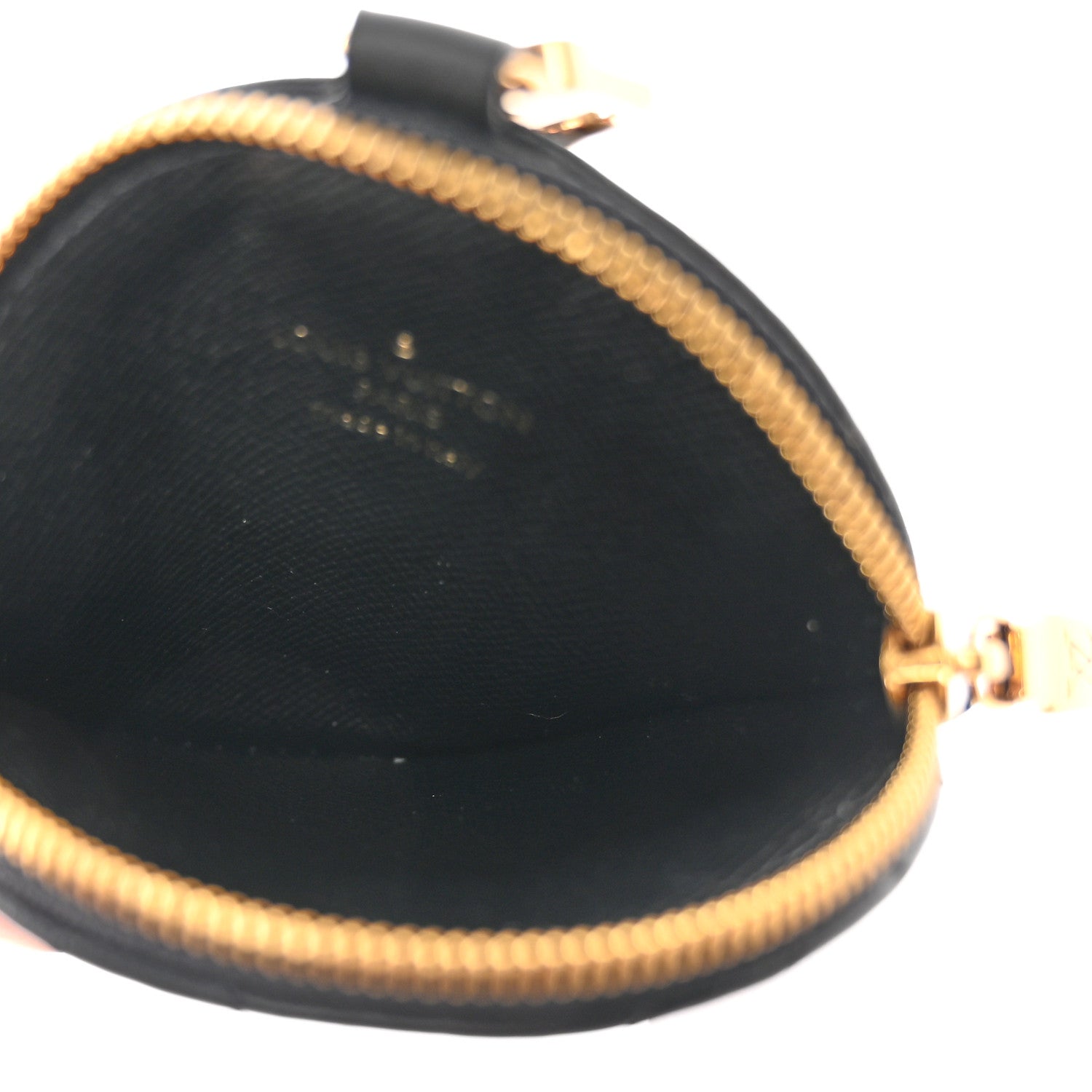Louis Vuitton Calfskin New Wave Multi Pochette Round Coin Purse Black 4 of 8