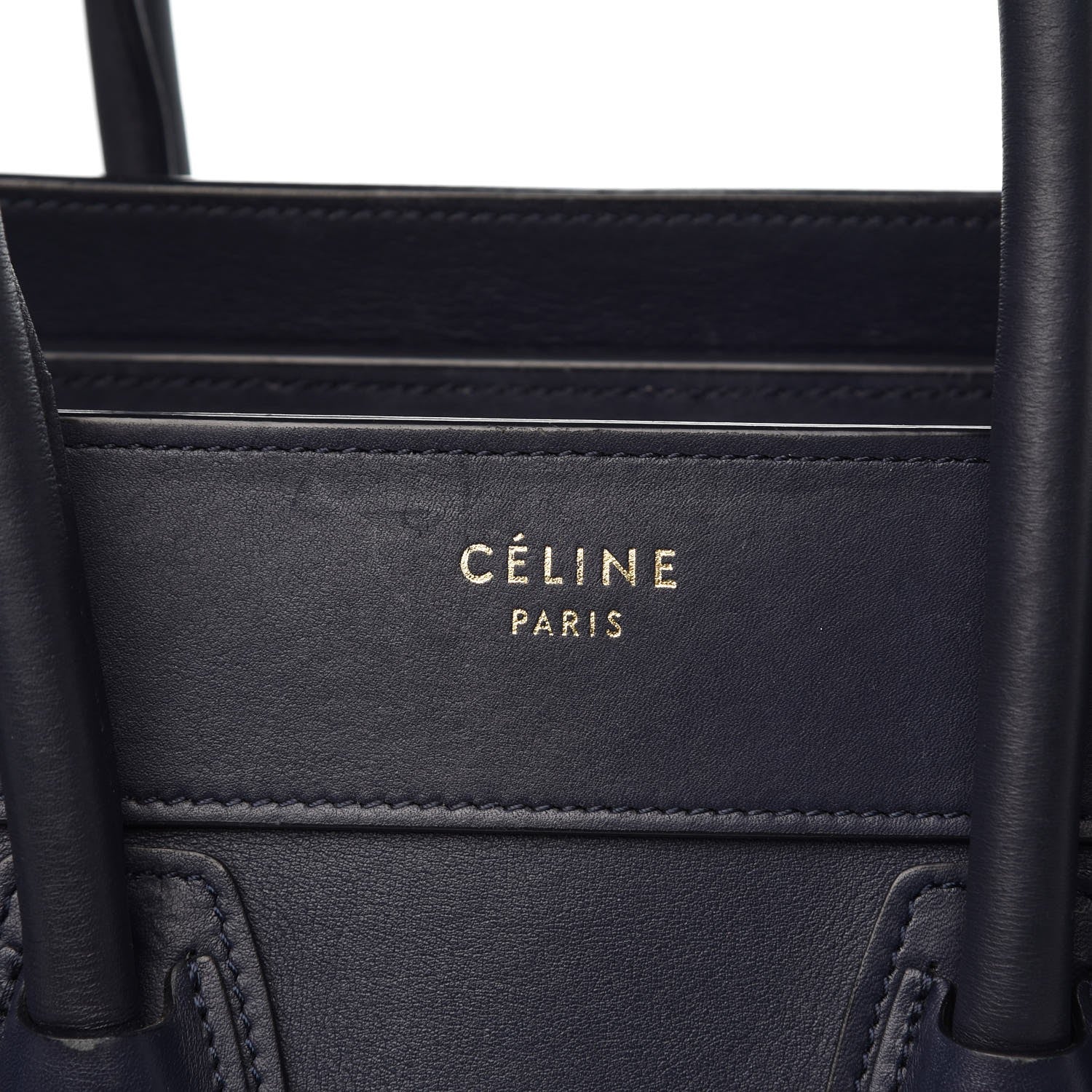 Celine Smooth Calfskin Micro Luggage Navy Blue 8 of 13