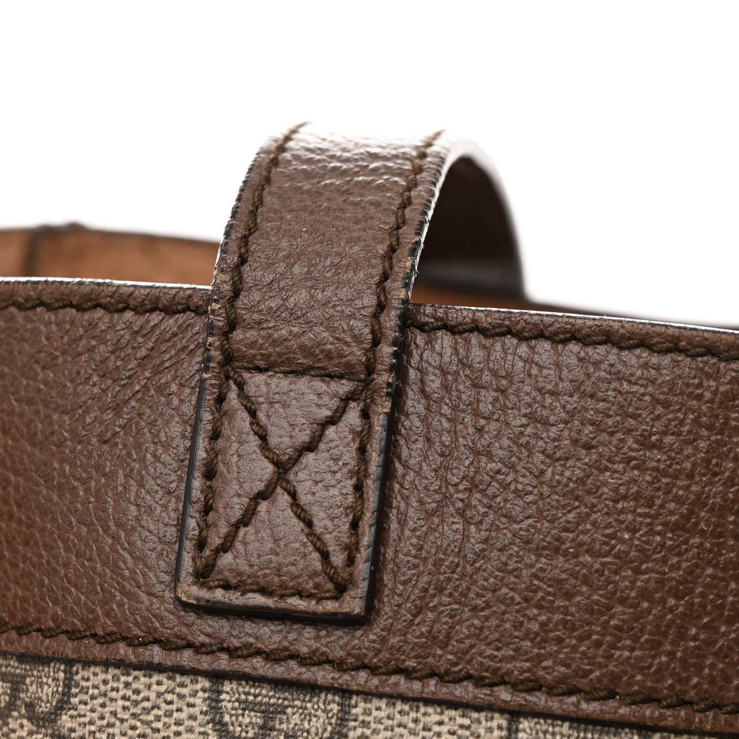 GG Supreme Monogram Web Ophidia Tote Brown
