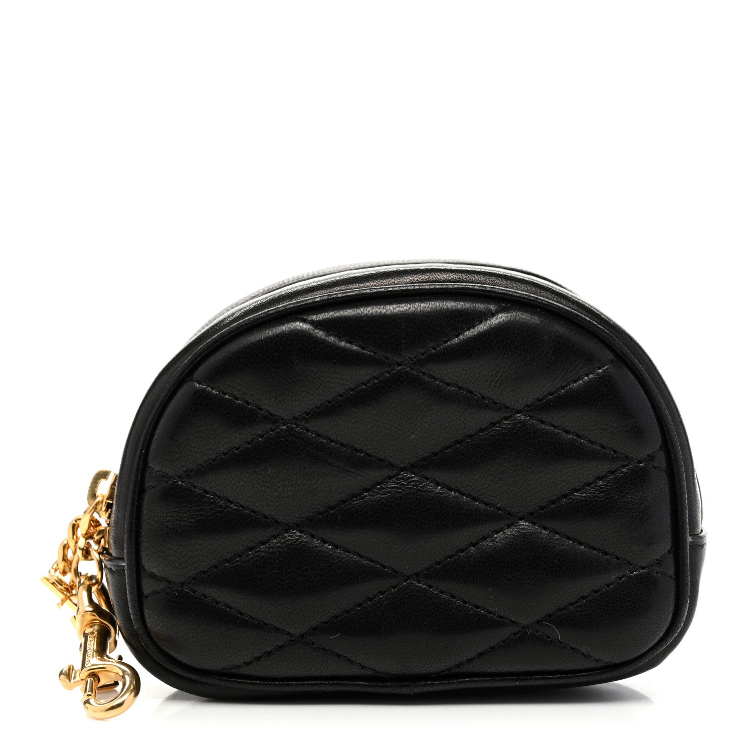 Saint Laurent Lambskin Quilted Lolita Cosmetic Pouch Black 1 of 7