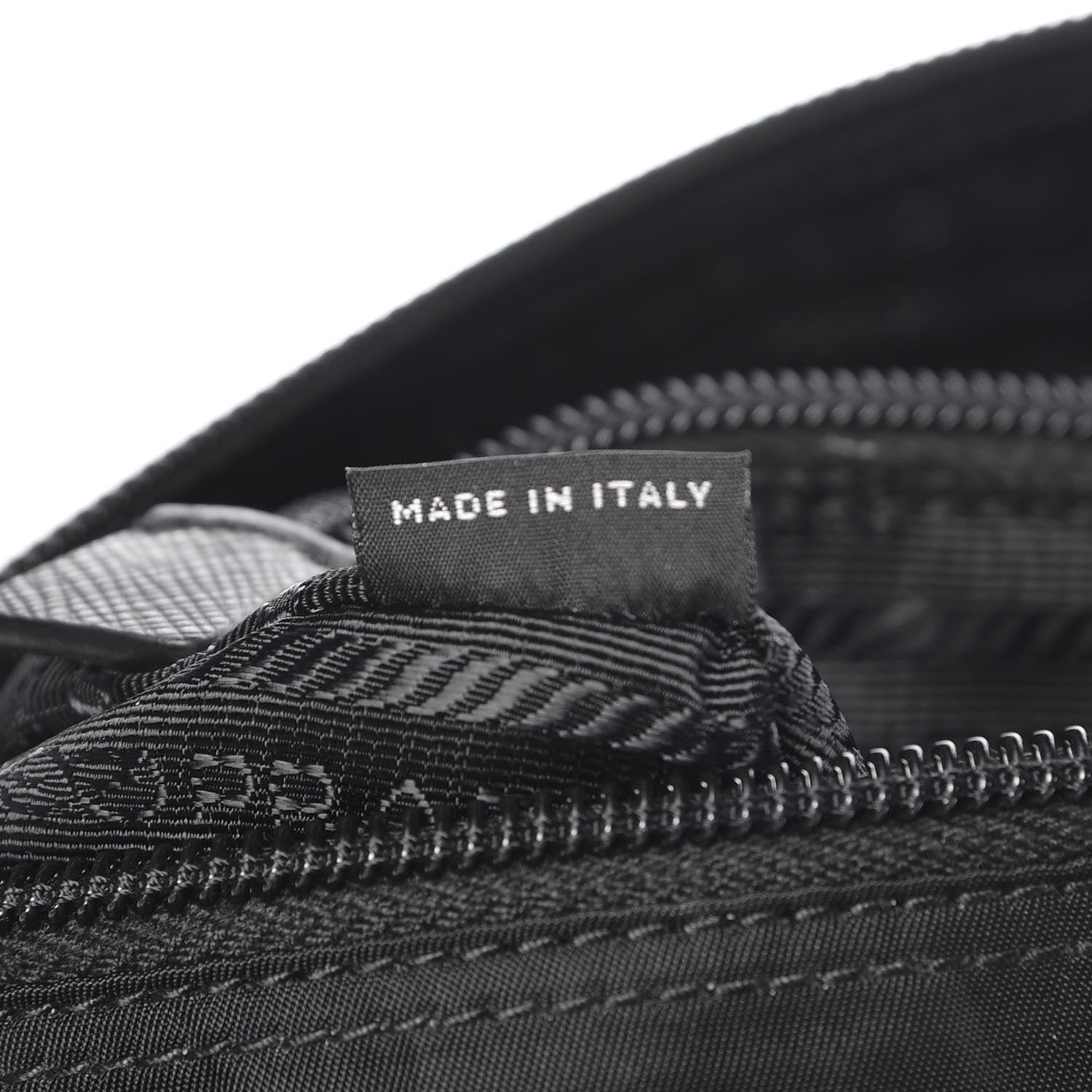Prada Nylon Vela Saffiano Single Buckle Messenger Shoulder Bag Black 8 of 10