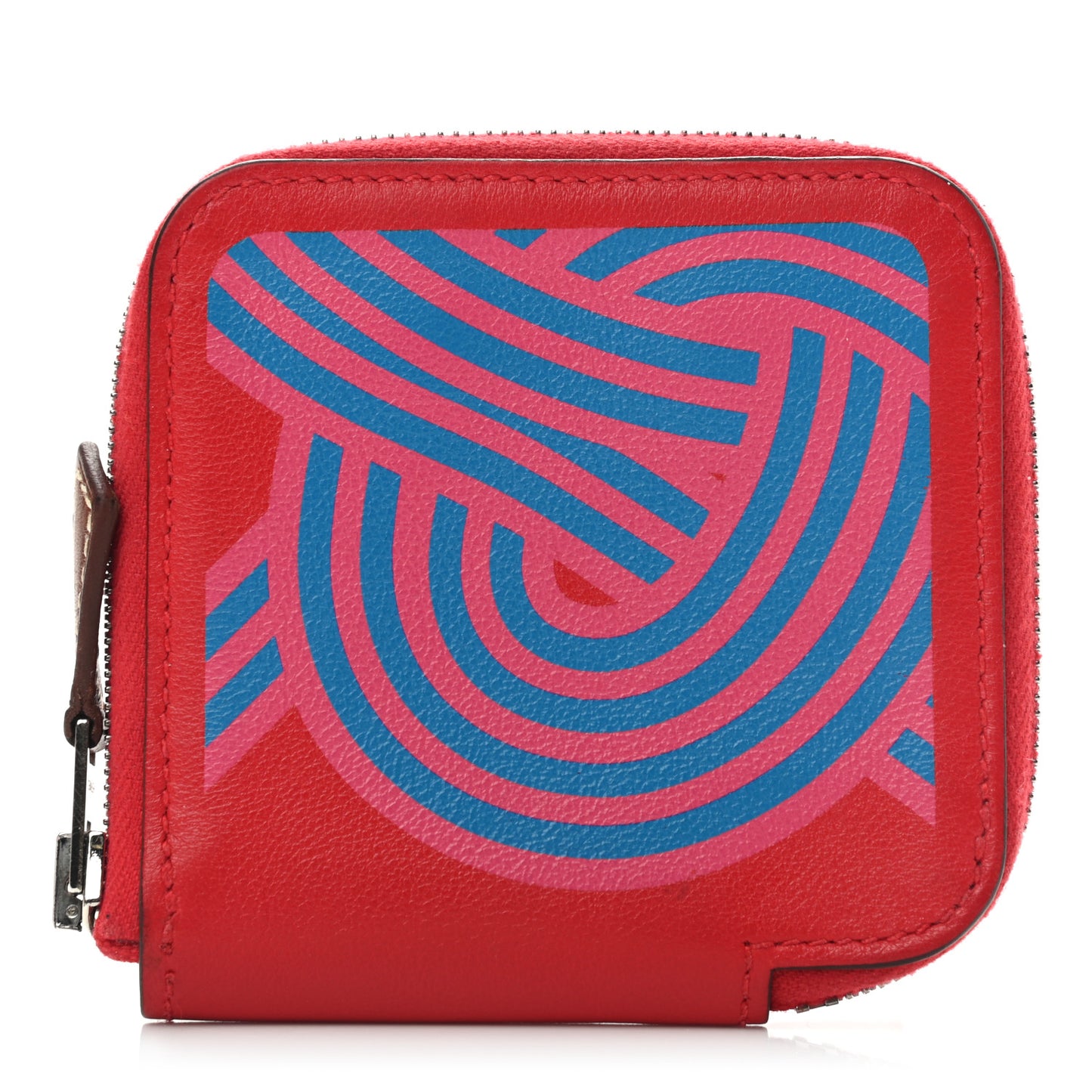 Swift Noeuds Marins Print Silk'in Compact Wallet Rouge De Coeur Bleu Frida