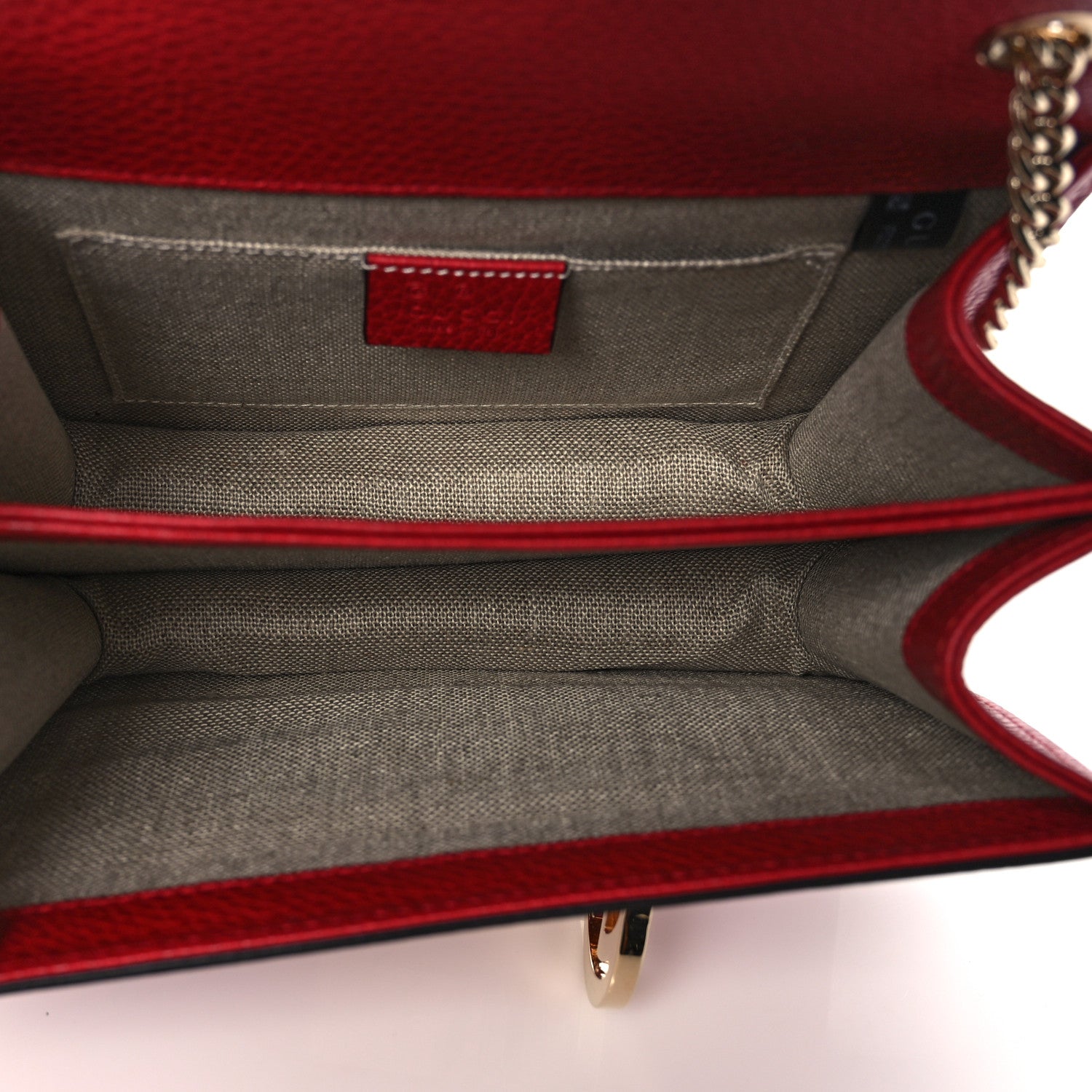 Gucci Dollar Calfskin Small Interlocking G Shoulder Bag Red 5 of 11