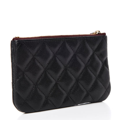 Chanel Caviar Quilted Small Cosmetic Case Black 3 of 10