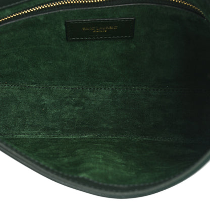 Saint Laurent Smooth Calfskin Le 5 A 7 Hobo Vert Fonce 5 of 13