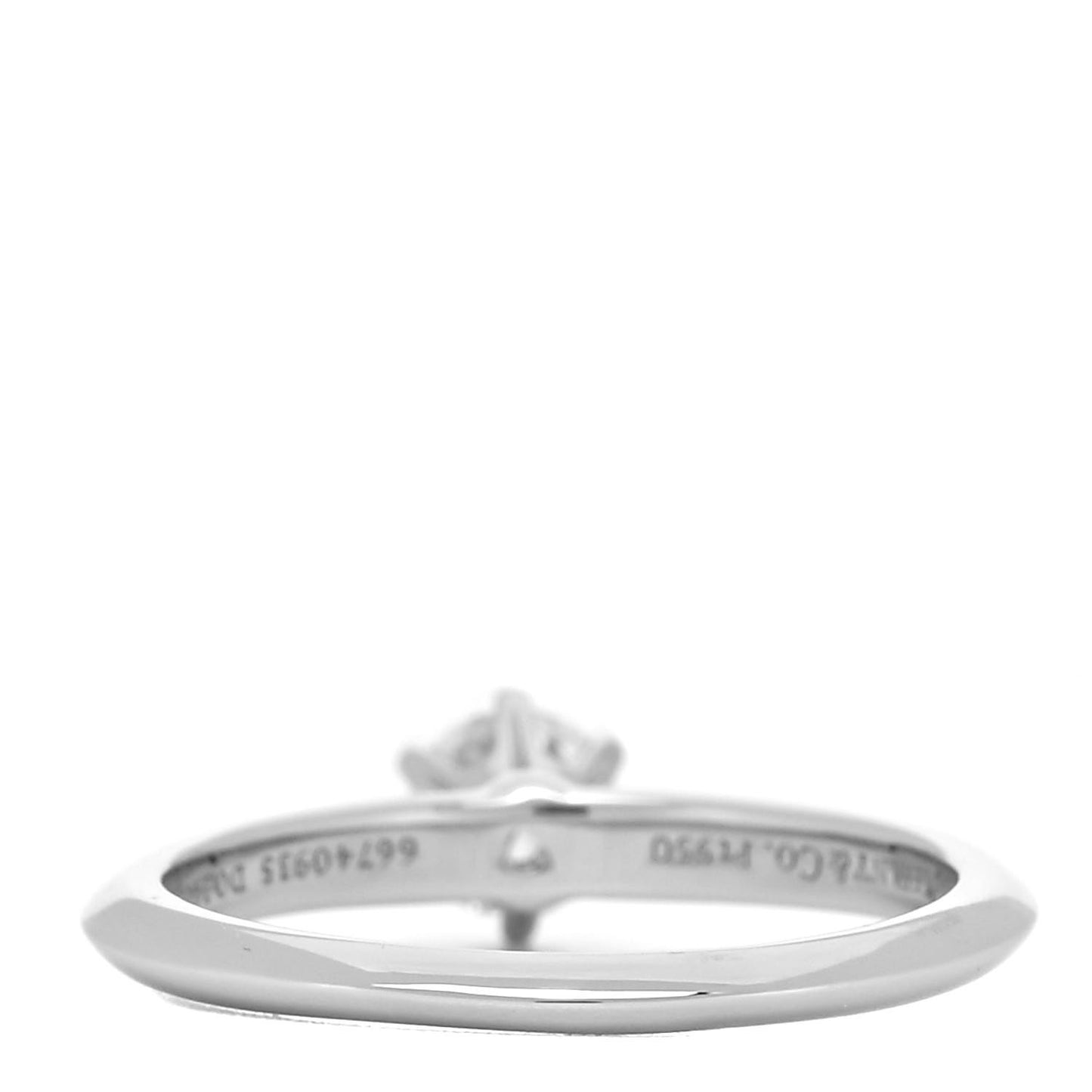 Platinum Diamond .34ct Solitaire Engagement Ring 50 5.5