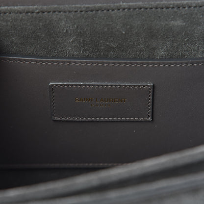 Saint Laurent Suede Medium Classic Lulu Bag Earth 6 of 15