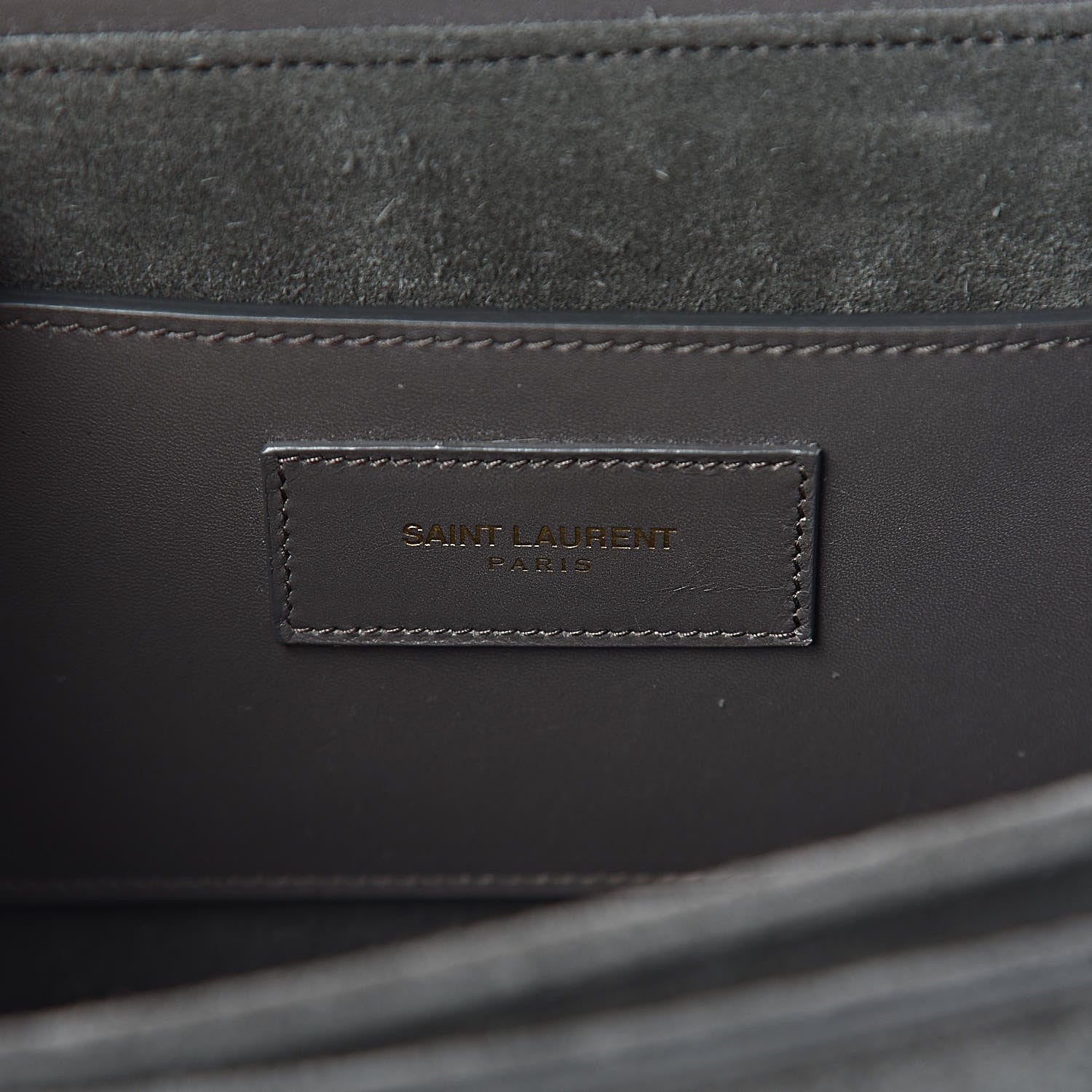 Saint Laurent Suede Medium Classic Lulu Bag Earth 6 of 16