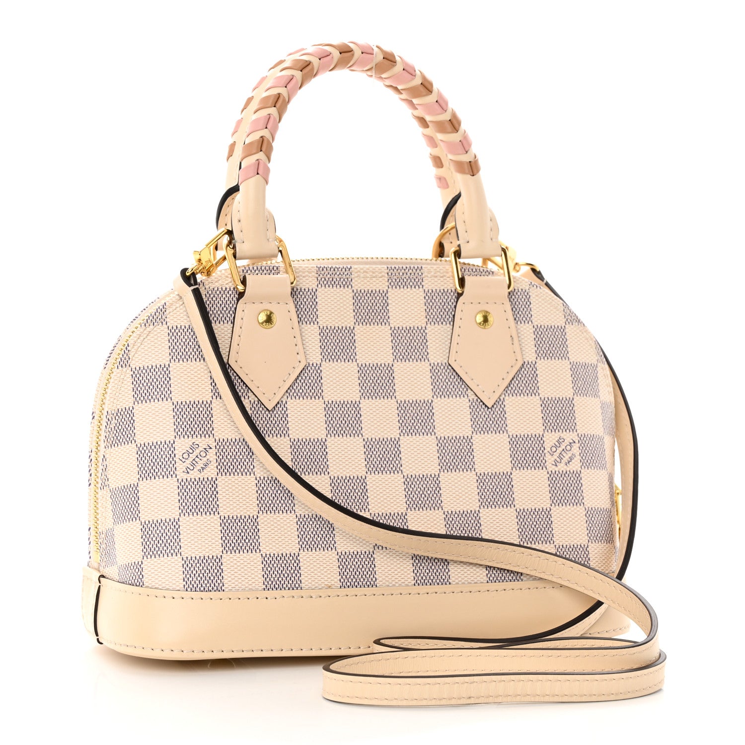 Louis Vuitton Damier Azur Braided Alma BB 3 of 19