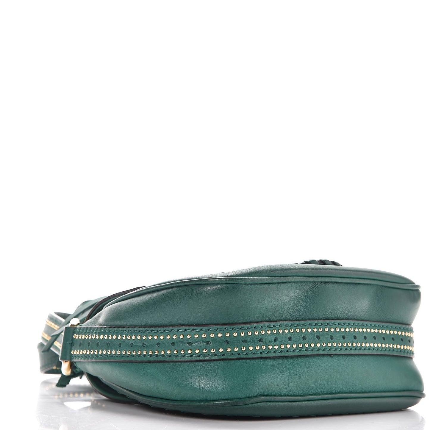 Calfskin Small Snaffle Bit Shoulder Bag Green